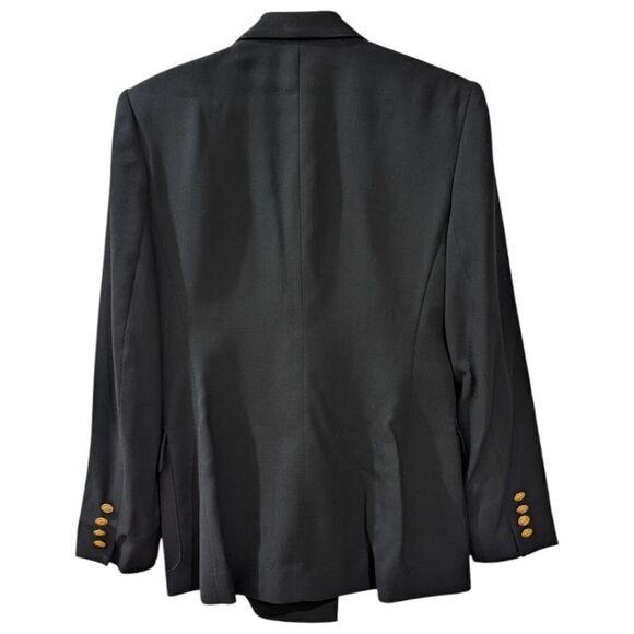 VTG Ralph Lauren Jacket Blazer Worsted Wool 3-D Gold RL Crest & Crown Sz 6P NWT - Picture 2 of 11